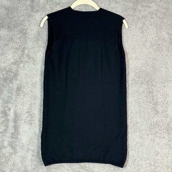 Emilio Pucci Black Virgin Wool Pullover Top Size 12 - Picture 3 of 11